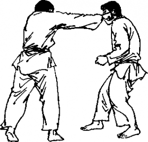 截拳道右拳重創(chuàng)敵人頭部