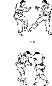 截拳道右截腿左側(cè)擊拳
