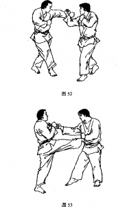 截拳道左側(cè)擊拳右腿踢擊