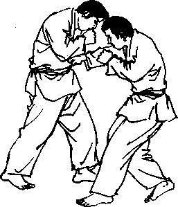 截拳道右側(cè)擊拳擊其腹肋部